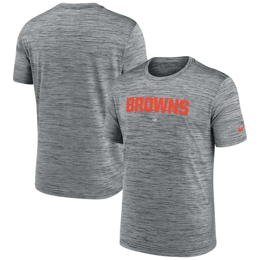 Men's Cleveland Browns Grey Velocity Performance T-Shirt